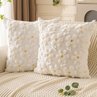 Housse de coussin carrée en peluche de Noël 45x45cm avec fermeture éclair pour la maison, l'hôtel, l'hôpital, anti-plis, pour chevet ou bureau