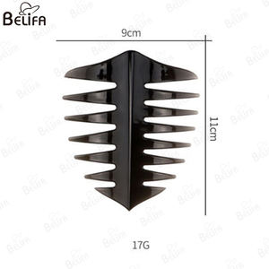 Peigne de barbier à texture stylisée avec logo personnalisé pour <span class=keywords><strong>homme</strong></span> Peigne à dents larges pour <span class=keywords><strong>coiffure</strong></span> à tête d'huile rétro noire - Product Image 6