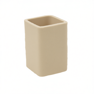 Portacepillos de dientes SAND 7x7xH10.8 cm beige para uso en el baño - Product Image 2