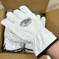 Gants de soudage en cuir, cousus avec du fil Kevlar, résistants aux déchirures, flexibles, résistants à la chaleur, pour les conducteurs, les travaux de soudage industriels quotidiens