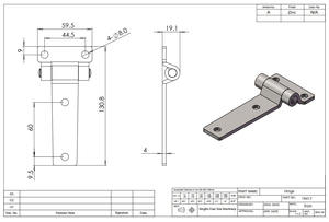 Петля T-образная оцинкованная усиленная, сертифицированная ISO9001, для фургонов и автомобилей, фурнитура и комплектующие - Product Image 6