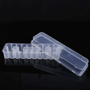 24-Cell 3ml Vial <b>Storage</b> <b>Box</b> Recyclable PP Plastic Transparent Shockproof Cosmetic Organizer with Embossing Recycled <b>Materials</b> - Product Image 2
