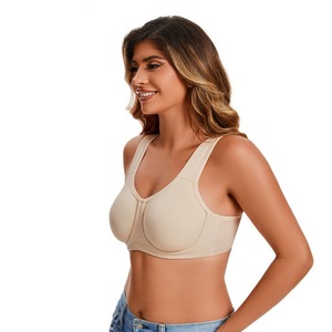 <span class=keywords><strong>Soutien</strong></span>-<span class=keywords><strong>gorge</strong></span> de <span class=keywords><strong>sport</strong></span> pour femme, grande taille, à maintien élevé, respirant, séchage rapide, en Spandex/Nylon, avec bretelles réglables et décolleté en V, idéal pour la course et le yoga - Product Image 1