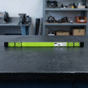 Sangle plate en polyester vert, robuste et résistante à l'usure, pour le levage et la manutention de matériaux - Product Image 2