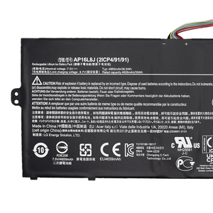 Batterie d'ordinateur portable de remplacement 7,5 V 4865 mAh 36,5 Wh AP16L8J pour Acer Chromebook <span class=keywords><strong>Spin</strong></span> 1 <span class=keywords><strong>311</strong></span> 513 SWIFT 5, batterie d'ordinateur portable KT0020G010 - Product Image 2