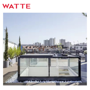 Thiết kế hiện đại tự động trượt Skylight Kính thiên văn mái nhà l-hình dạng Hợp kim nhôm khung Skylight - Product Image 2