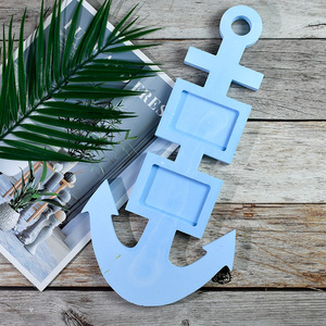 Bricolage goutte à goutte colle moule océan style <span class=keywords><strong>bateau</strong></span> <span class=keywords><strong>ancre</strong></span> poisson os cadre <span class=keywords><strong>photo</strong></span> silicone moule salon tenture murale <span class=keywords><strong>d</strong></span>écoration - Product Image 5