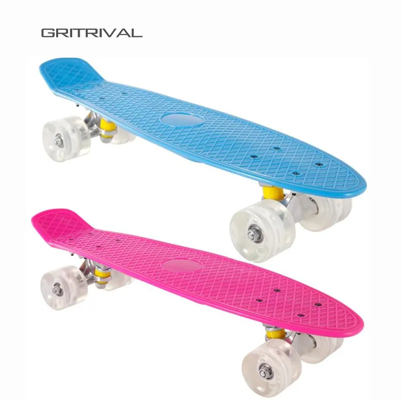 China Fabrik Großhandel Sicherheit Offroad Design Ihr eigenes ABS Kunststoff Deck Longboard Skateboard Skateboard Skateboard für Kinder
