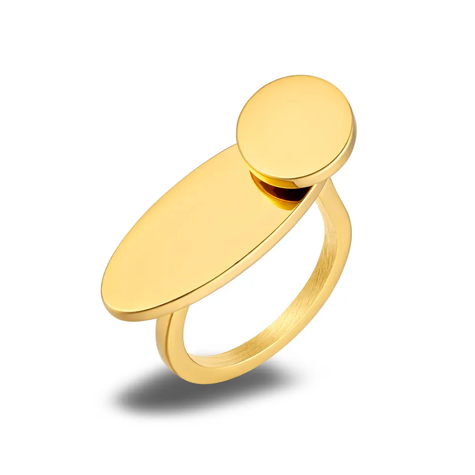 Creative Design Geometrische Retro Unisex Ring Speciale-Vormige Minimalistische Stijl Sexy Uitroepteken Ring