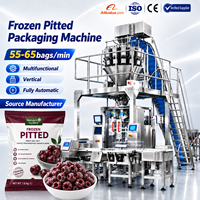 Machine d'emballage verticale automatique multifonctionnelle pour produits surgelés dénoyautés