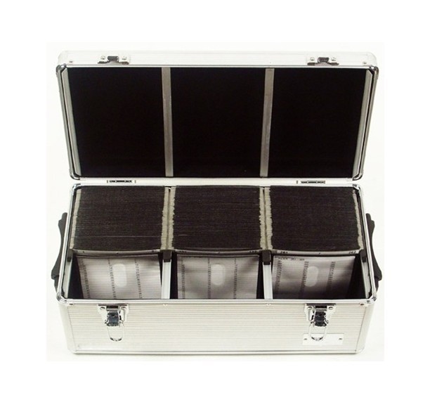 ALUMINUM 390 CD DVD-R STORAGE CASE WALLET HOLDER DJ BOX