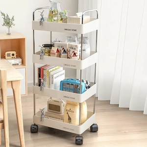 Meuble <span class=keywords><strong>de</strong></span> <span class=keywords><strong>salon</strong></span> multi-niveaux, chariot <span class=keywords><strong>de</strong></span> beauté, étagère mobile, organisateur <span class=keywords><strong>de</strong></span> spa <span class=keywords><strong>de</strong></span> beauté, support pour l'espace restant dans la pièce, étagères <span class=keywords><strong>de</strong></span> rangement étroites amovibles pour la cuisine - Product Image 5