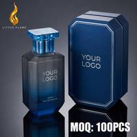LF Luxury Parfums Dubai Scents Collection Flacon en verre bleu givré Parfum longue durée Qualité de designer originale Brume aromatique