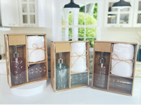 Accessoires de salle de bain en verre vintage Décorations élégantes pour hôtels et maison Distributeur de savon lotion de luxe Bouteille avec désinfectant pour les mains