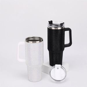 แก้วเบียร์ขนาด40ออนซ์พร้อมที่จับฝาปิดและหลอดทำจากสเตนเลสสตีลพิมพ์ลายวัวสำหรับตั้งแคมป์กลางแจ้ง - Product Image 4