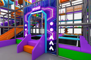 Équipement de jeu personnalisé pour enfants Jeu de labyrinthe Équipement de jeu intérieur souple Grand équipement de terrain de jeu intérieur pour enfants avec grand toboggan - Product Image 4