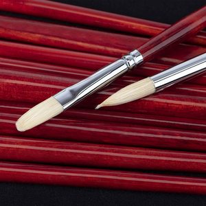 Fontainebleau – Kits de 11 pinceaux professionnels pour artistes, poils de porc, plats, ronds et éventail, pour <span class=keywords><strong>peinture</strong></span> à l'<span class=keywords><strong>huile</strong></span> – Vente en gros - Product Image 5