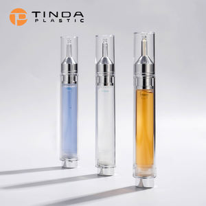 15Ml Lege <span class=keywords><strong>Plastic</strong></span> Cosmetische Oogserum Verpakking Vacuüm Airless Injectiefles Spuit Serum Lotion Fles - Product Image 6