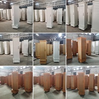 Supports de présentoirs avec des bandes en bois massif, pour lanceurs