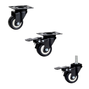 Gold Diamond Serie 1,5/2 inch Schwarz PVC Möbel Stuhl Caster Universal Caster Swivel/Mit Brems möbel Rollen - Product Image 6