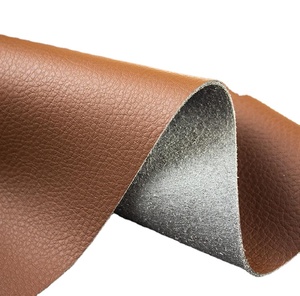 環境に優しいライチ柄<span class=keywords><strong>PU</strong></span>マイクロファイバーフェイクレザー（バッグ、ソファ、カーシート、家具、椅子、ハンドバッグなどに） - Product Image 1