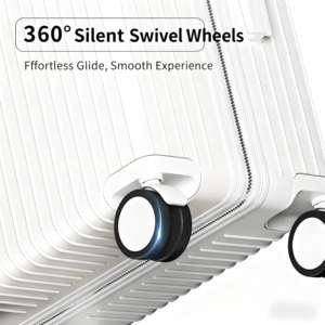 <span class=keywords><strong>Valise</strong></span> de <span class=keywords><strong>Cabine</strong></span> Rétractable Luxe Vintage, Simple et Unisexe, Durable avec Siège Intégré et <span class=keywords><strong>Roues</strong></span> Spinner, Classique, Tendance, Affaires - Product Image 4