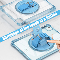 Étui de protection pour tablette iPad Air 11 M2 A2902 2025 2024 avec bandoulière, support et protection d'écran