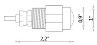 Lumière LED pour bateau en laiton 3W, lumière sous-marine marine, lumière de bouchon de vidange LED 10-30V pour bateau