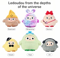 Robot intelligent en peluche super douce rembourrée de coton PP avec yeux LCD, jouet IA, cadeau d'anniversaire pour filles, Lambo, anti-stress, compagnon littéraire