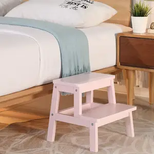 Cadeira de escada de bambu para móveis de sala de estar, quantidade pequena de pedido aceita