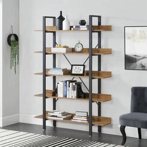 Estante de Madera Moderno de 3 Niveles, Estante Metálico Multiusos, Estante de Exhibición para el Hogar, Muebles de Sala de Estar - Product Image 1