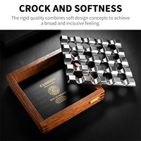 Asbak Cerutu CIGARLOONG Multi-Grooves, Desain Unik, Bahan Aluminium, Dapat Dicetak Logo Kustom