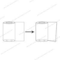 Plieuse de film plastique Contrôle automatique de la tension Triangle Plieuse de film polyéthylène PEHD LDPE pour sac de scellage latéral