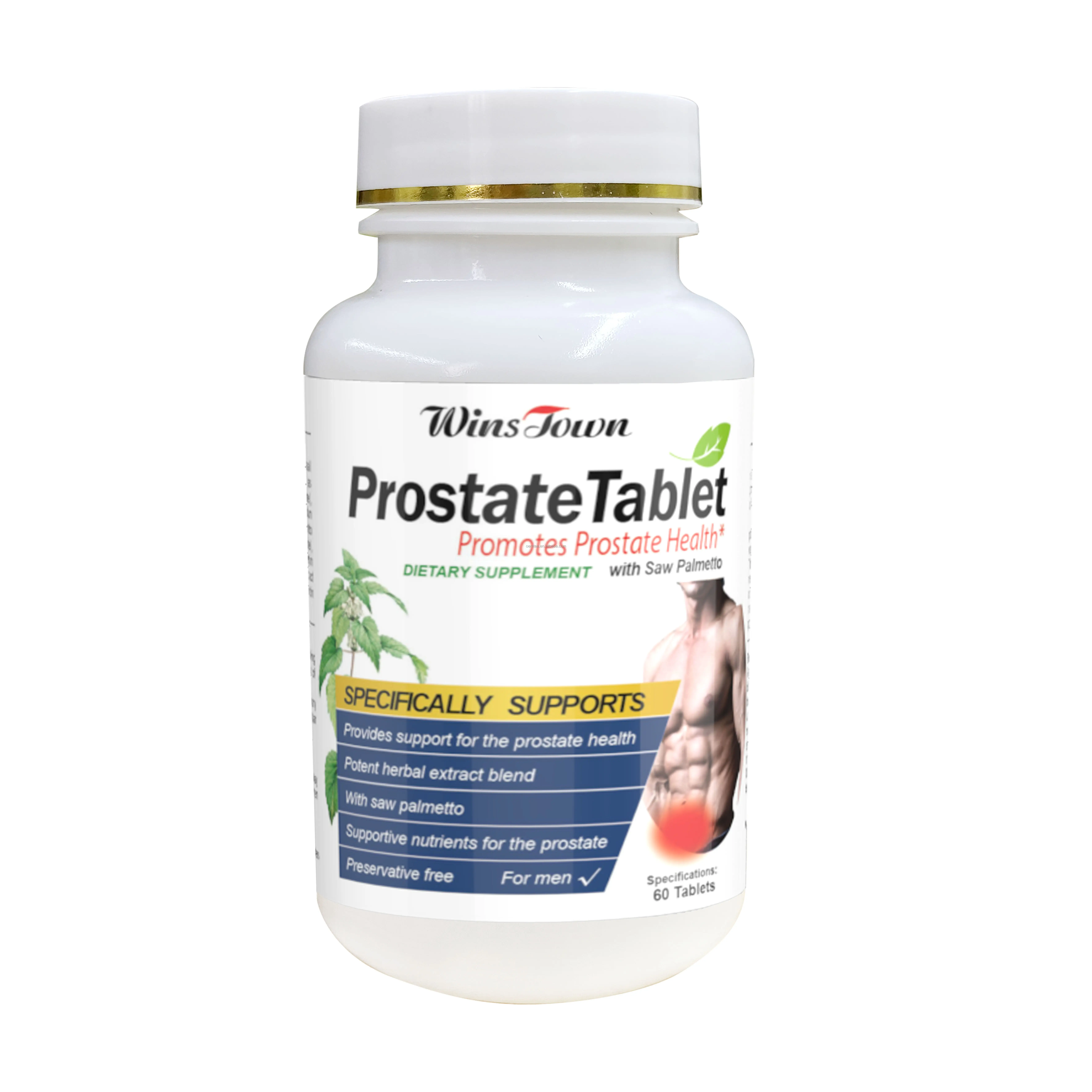 Customized prostate tablets powerful herbal tablets energy booster support male nutritional supplements