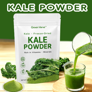 Polvere di Cavolo Verde Biologico Liofilizzato al 99% |   Non-OGM Confezionato Sottovuoto |   Polvere Verde Superfood Ricca di Vitamine per Frullati e Succhi - Product Image 2
