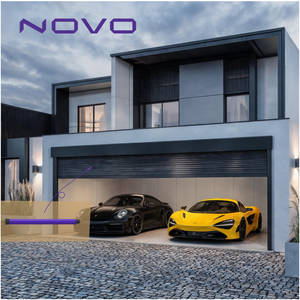 NOVO AC220V 50N Moteur tubulaire électrique motorisé avec fin de course mécanique et récepteur latéral IP, fonctionnement silencieux, pour extérieur ou volet roulant - Product Image 2