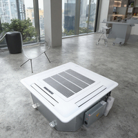 Unité de ventilation à cassette 4 voies à 2 tuyaux pour eau réfrigérée pour projets de climatisation