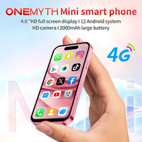 SOYES M17 Mini Smartphone Android 12.0 4G mondial de 4 pouces, 3+64 Go, Quad Core, Double SIM, Anglais, Écran LCD 90 Hz, Appareil photo 5 MP
