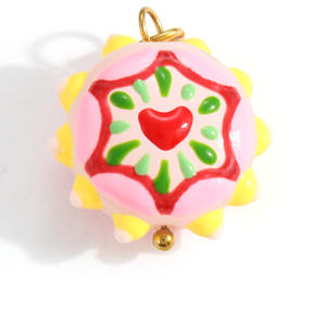 Bottes en forme de fleur de champignon colorées, formes mixtes, en acier inoxydable, accessoires de bijoux à faire soi-même pour la fabrication de colliers, 20 pièces - Product Image 3