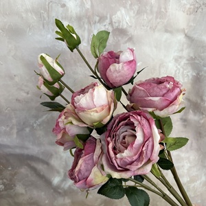 Fiori Artificiali a 9 Teste Colorati, Fornitura di Fabbrica, Decorazioni per Matrimoni, Rose Artificiali Realistiche per Centrotavola e Decorazioni Floreali - Product Image 3