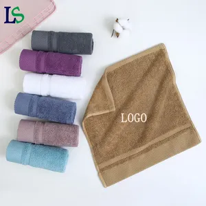 Custom LOGO Luxury Super Soft Hotel Quality Towel Linen Brown Hand Towels Quick-Dry Towels