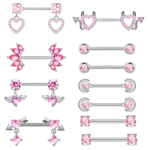 Shop Online Vibrate Nipple Piercing Rings Bluetooth Wireless Control