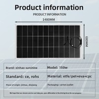 Panneau solaire flexible 150W, module photovoltaïque pliable, léger et mince, pour voiture, tente, recharge extérieure – Produit transfrontalier très demandé