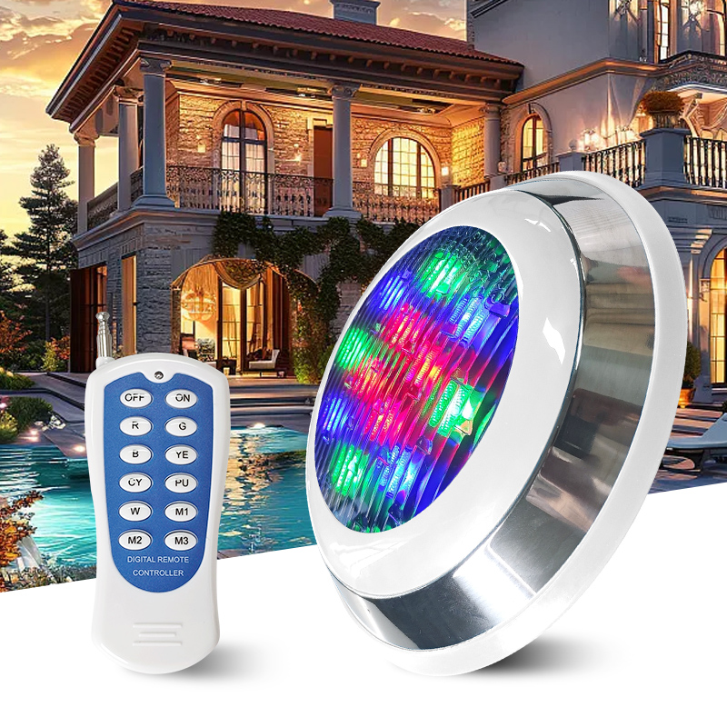 Освещение для бассейна из нержавеющей стали Ip68 водонепроницаемый Rgb светодиодный погружной настенный светильник для бассейна подводный светодиодный свет для бассейна