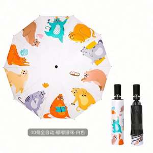 Grand parapluie de golf à ouverture automatique personnalisé de 30 pouces Parapluie de pluie avec logo Parapluie publicitaire à motif droit - Product Image 4