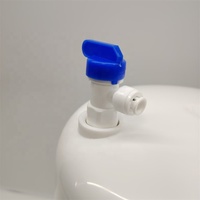 Machines de traitement de l'eau de 3.2 gallons pour accessoires d'eau potable Réservoir de stockage d'eau potable pure à osmose inverse en métal