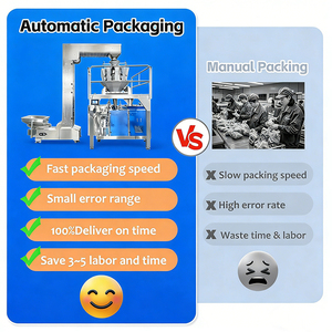Machine <span class=keywords><strong>de</strong></span> pesage et d'emballage multifonctionnelle automatique pour granulés alimentaires, noix, arachides, raisins secs, pignons <span class=keywords><strong>de</strong></span> pin, noix <span class=keywords><strong>de</strong></span> cajou, en sachets et pochettes - Product Image 6