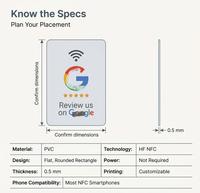 Carte NFC de commentaires et d'évaluation avec puce électronique à détection sans contact pour restaurants, hôtels et auberges