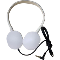 Headphone Aviation Berkabel 3.5mm, Headband yang Dapat Disesuaikan, Bantalan Telinga Silikon untuk Pemandu Wisata, Pesawat Terbang, Rapat, Pelatihan & Hadiah