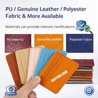 Dompet Kartu Kredit HASSION Ultra-Tipis Bahan Kulit PU RFID Organizer Kartu Tunai Tanpa Penutup Unisex Hadiah Fashion Grosir